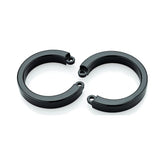 Cockcage U Ring 2 Pc L/XL Black - Large and Extra Large Black Cages